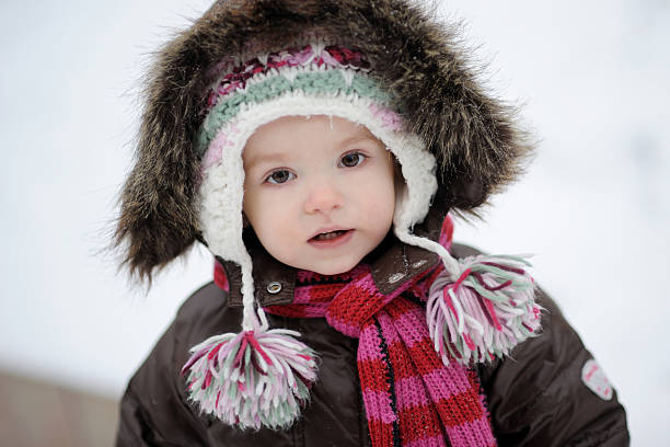 istock Little winter baby girl 459116497