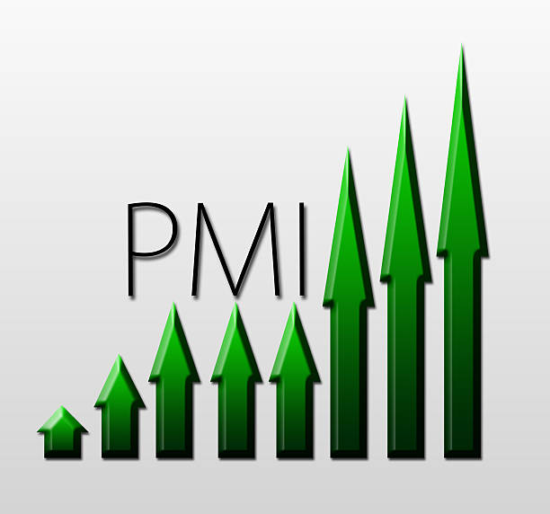 istock Chart illustrating PMI growth, macroeconomic indicator concept 459121611