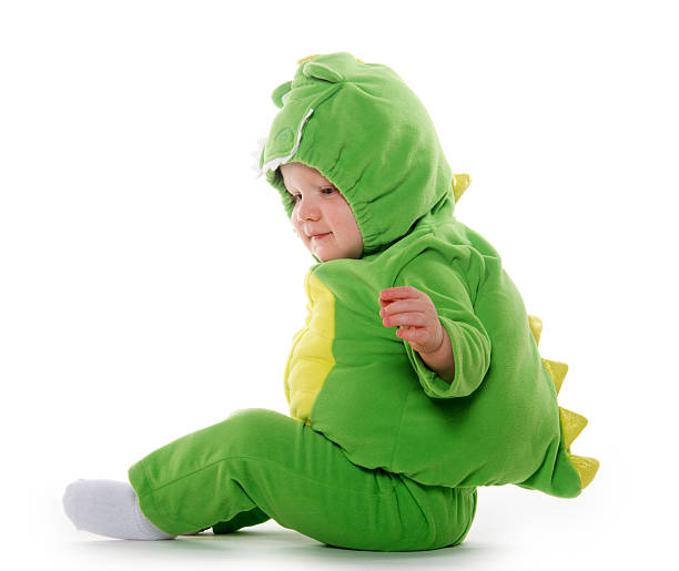 istock Baby boy in dragon costume 459124277