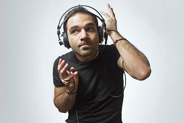 istock Tangled in headphones 459125009