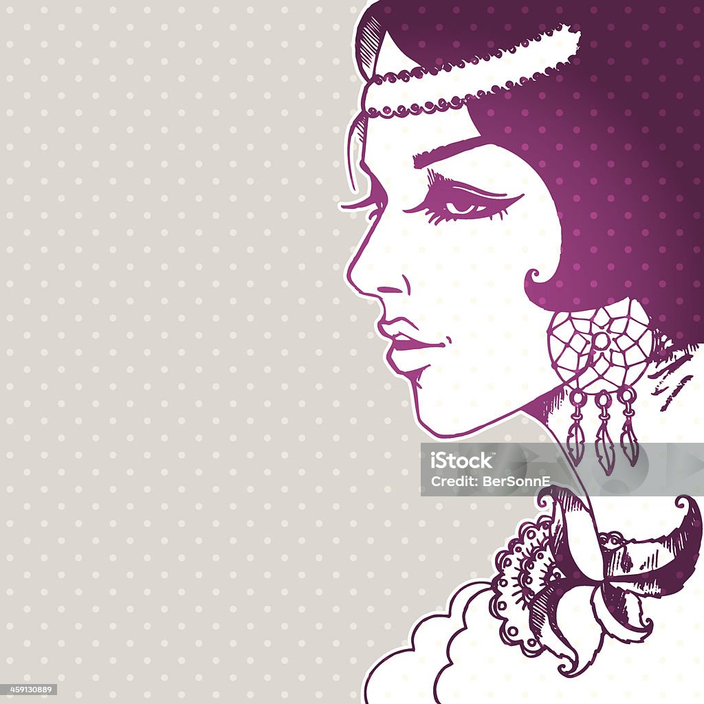 Beautiful woman Vector illustration of Beautiful woman Adult stock vector