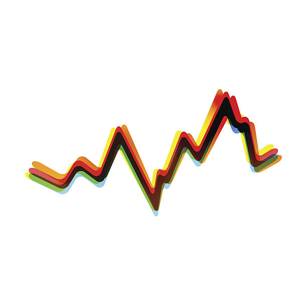 wektorowa streszczenie ikony na białym tle.  eps10 - computer graphic number achievement analyzing stock illustrations