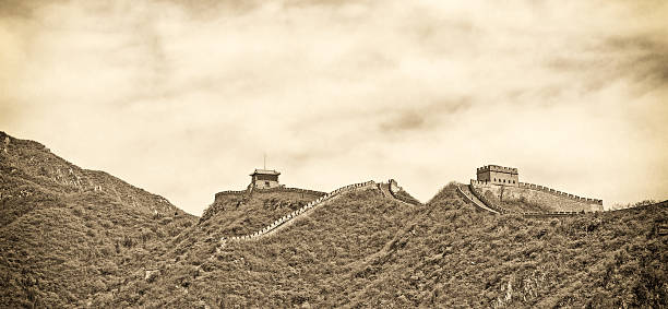 istock Panoramic view of the Great Wall 459132441