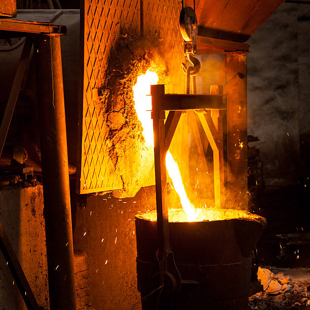 istock Blast furnace at metallurgical plant 459134783