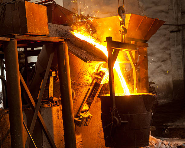 istock Blast furnace at metallurgical plant 459134991