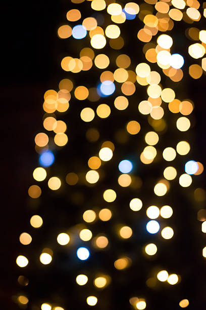 istock Christmas lights in shopping center 459135807