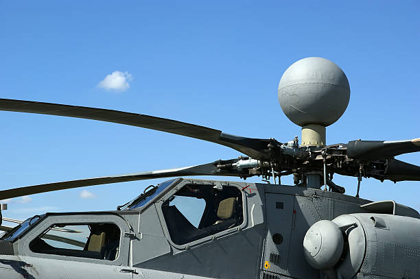 istock modern military helicopters closeup 459142009