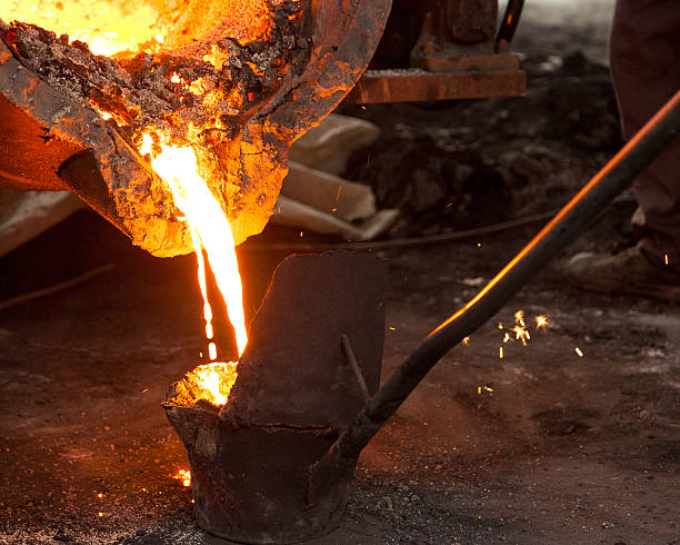 istock Blast furnace at metallurgical plant 459147889