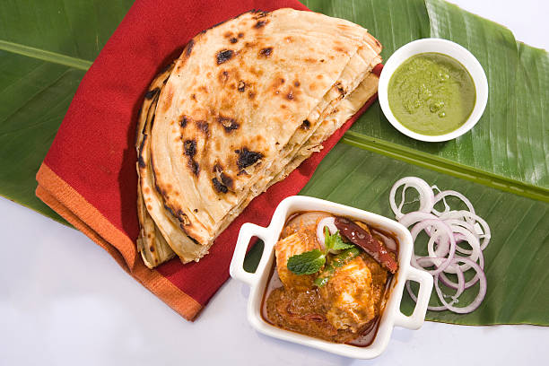 istock Pratha with Paneer Butter Masala 459153081