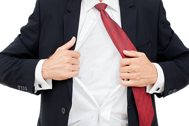 istock Young business man expressing frustration isolated 459154313