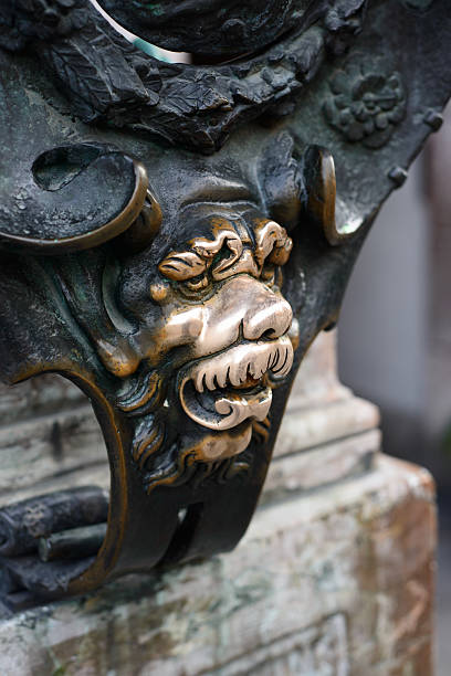 istock rub the lion and make a wish 459154353