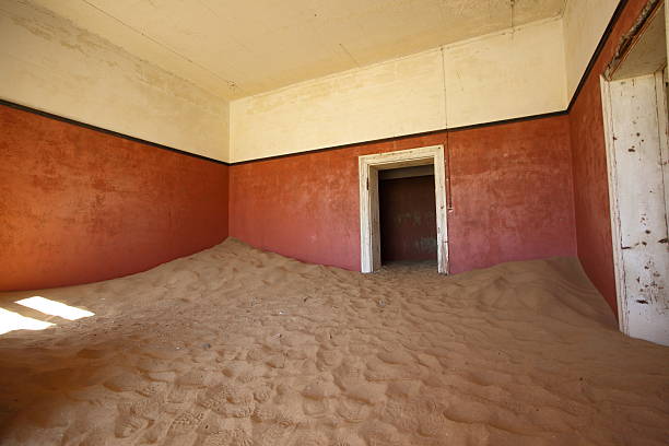istock Sand filled room at Kolmanskop 459154425