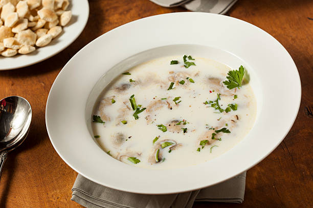 istock Homemade Organic Oyster Stew Appetizer 459157715