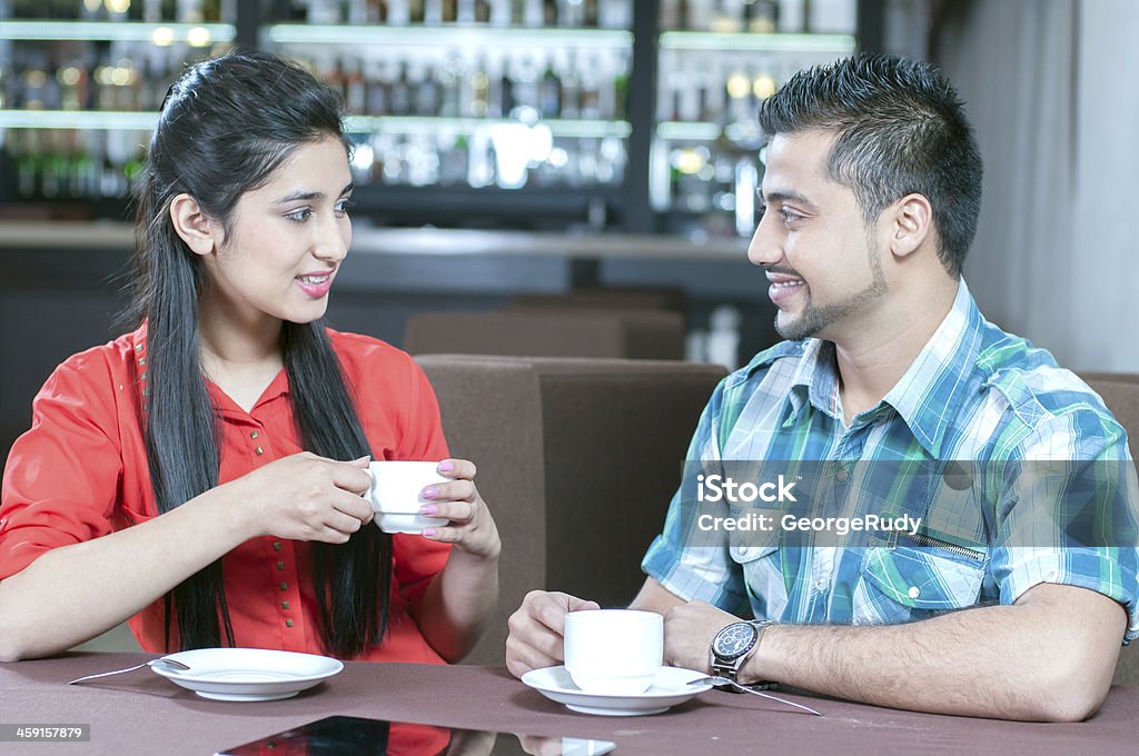 Cafe Two people in cafe enjoying the time spending with each other Dating Stock Photo