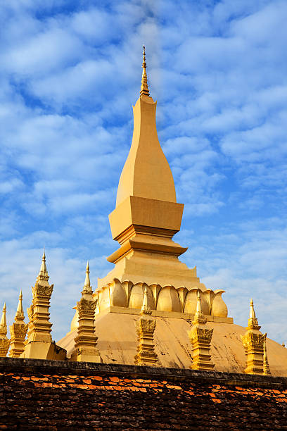 Pha That Luang (Great Stupa) is a gold-covered large Buddhist stupa in Vientiane, Laos. Pha That Luang was built in the 3rd century.