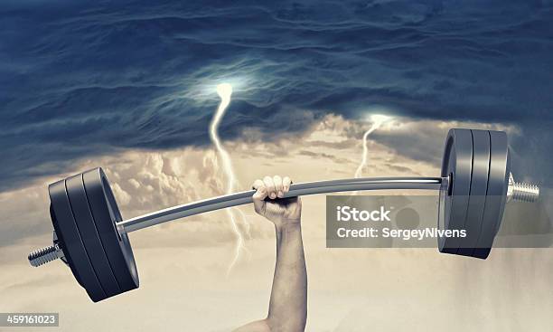 Human Strength Stock Photo - Download Image Now - Activity, Anaerobic Exercise, Barbell