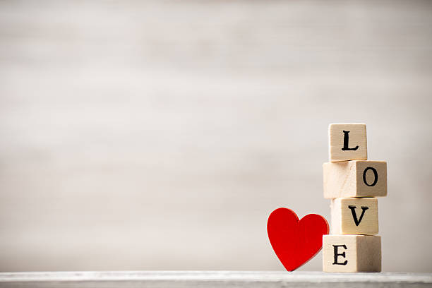 istock Brown blocks stacked on top of each other spelling love 459161119