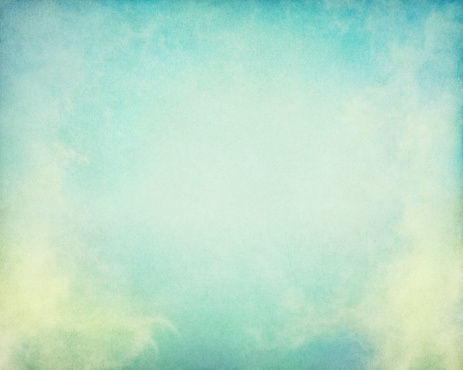 Fog and clouds on a vintage paper background.  Image displays a pleasing paper grain and texture at 100 percent.