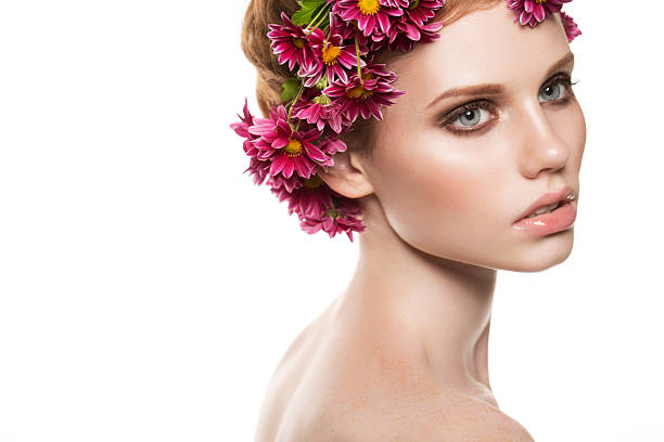 istock Beautiful woman on white background 459163543