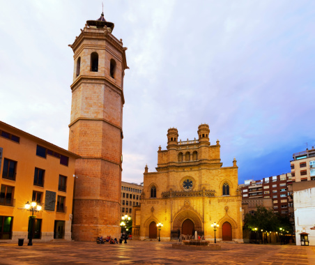 Fadri tower and Gothic Cathedral. Castellon de la Plana