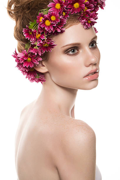 istock Beautiful woman on white background 459164073