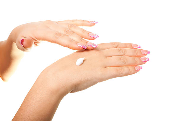 istock female hand on the isolated background 459164577