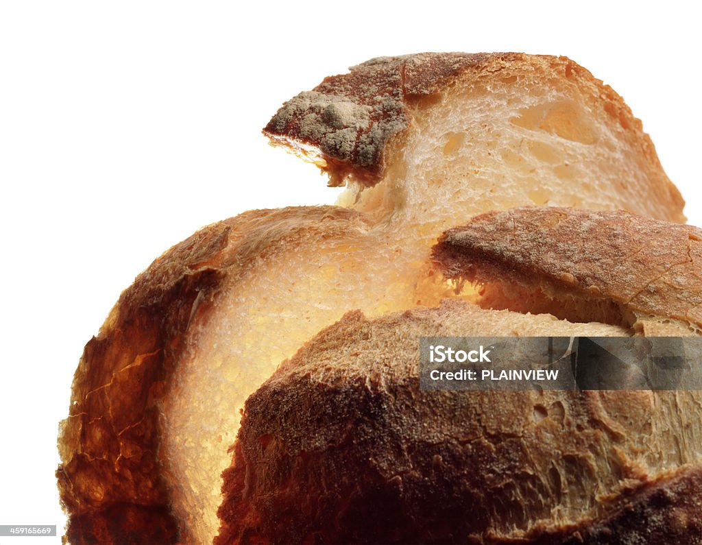 Bread Sliced loaf bread on a white background  Baked Stock Photo