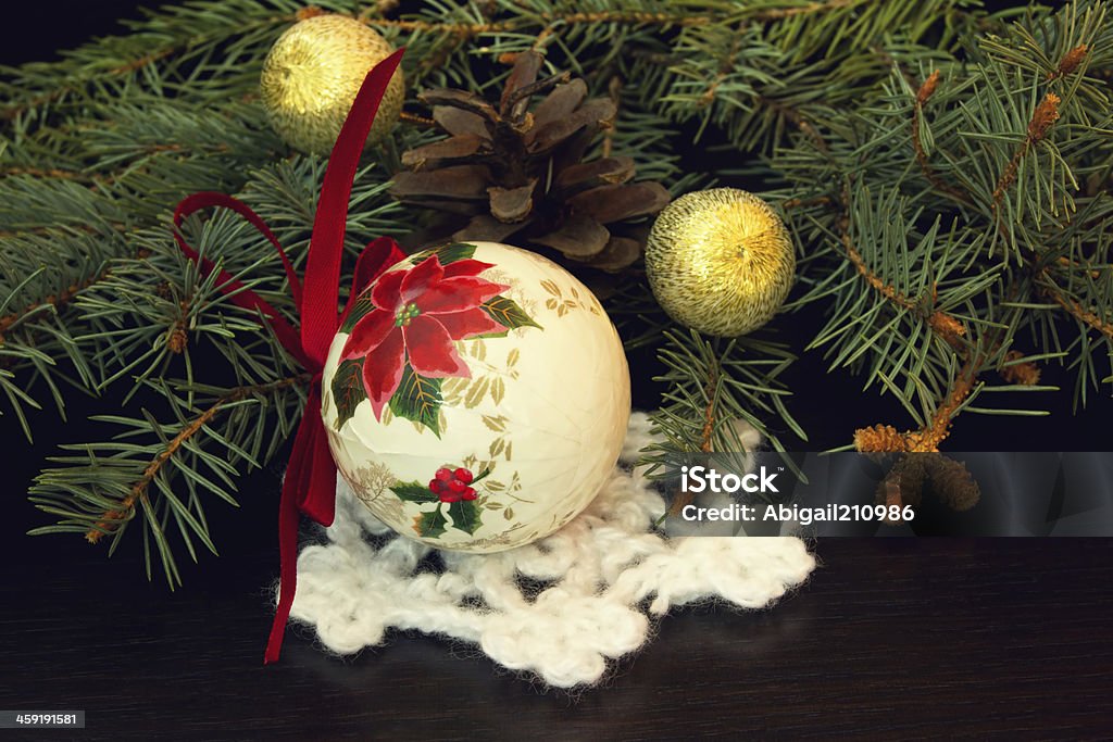 old vintage christmas ball Backgrounds Stock Photo