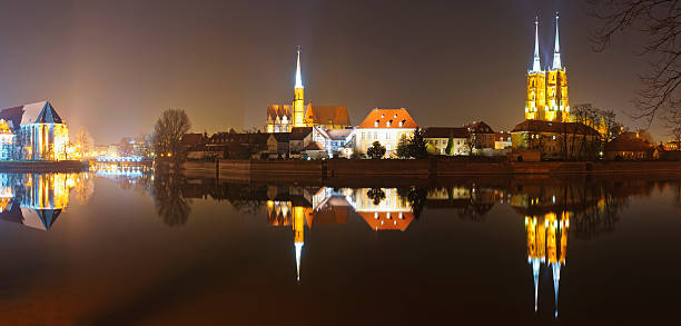 panorama cathedral island in wroclaw