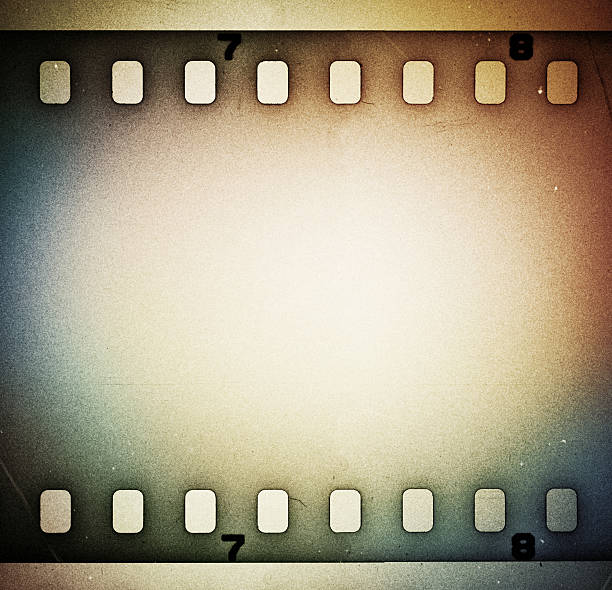 istock Old colorful film strip background 459193295