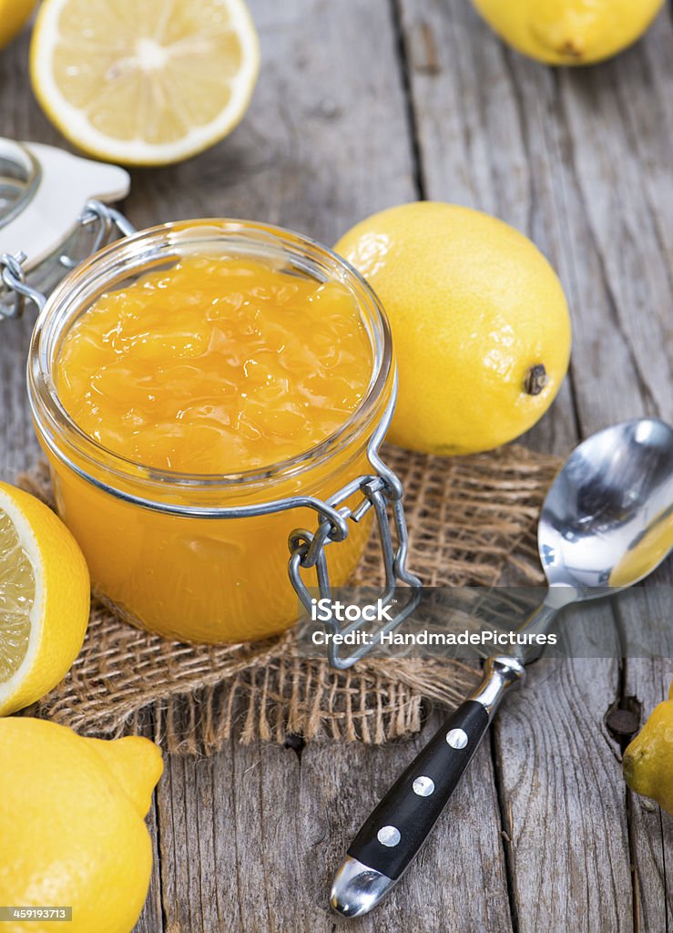 Lemon Jam Lemon Jam with fresh fruits Breakfast Stock Photo