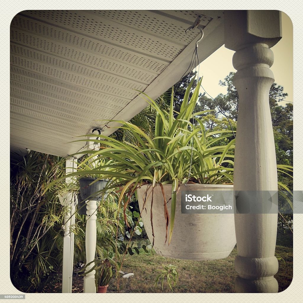 Foto de Plantas Penduradas Na Flórida Varanda e mais fotos de stock de  Artigo de decoração - Artigo de decoração, As Américas, Branco - iStock