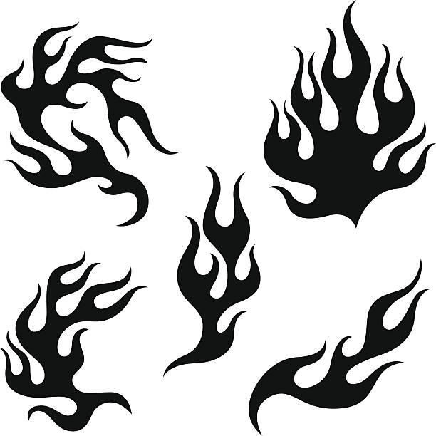 hot rod flames – artystyczna grafika wektorowa