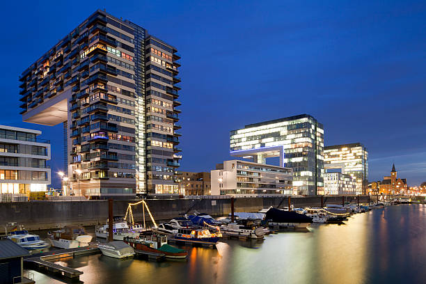 istock Cologne Rheinauhafen at night 459204957