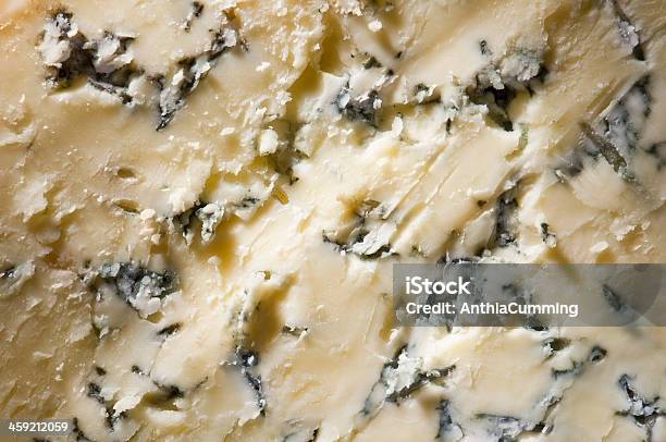 Blue Veined Stilton Cheese From Overhead Filling Frame Stock Photo - Download Image Now