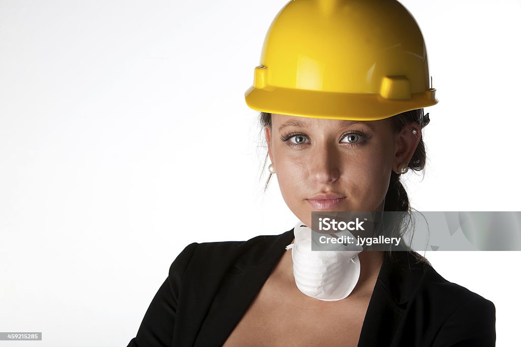 Arquitecto usando hembra máscara - Foto de stock de 20 a 29 años libre de derechos