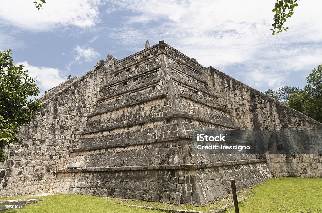 Pyramid -Mexico Riviera Maya, with its fantastic archaeological sites testifying to the Mayan culture Contoy Island Stock Photo