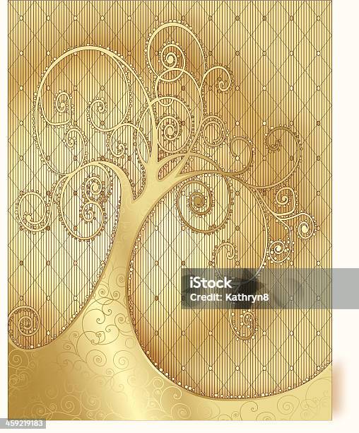Golden Tree Drawing Examples Golden Tree Stock Illustration - Download Image Now - Beauty In Nature ...