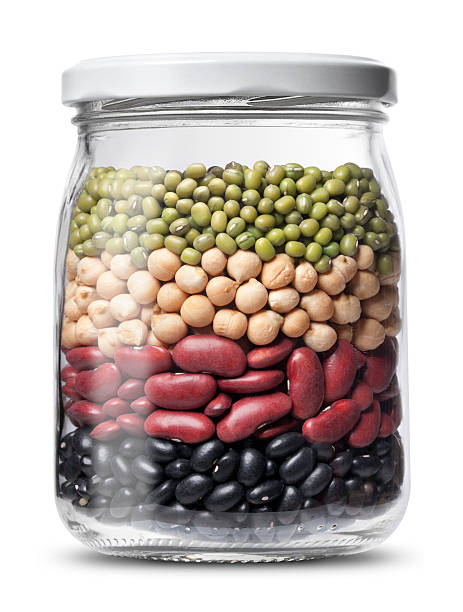 Varieties of beans Varieties of beans. Photo with clipping path. red mung bean stock pictures, royalty-free photos & images