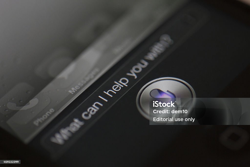 Siri - 로열티 프리 iPhone 스톡 사진
