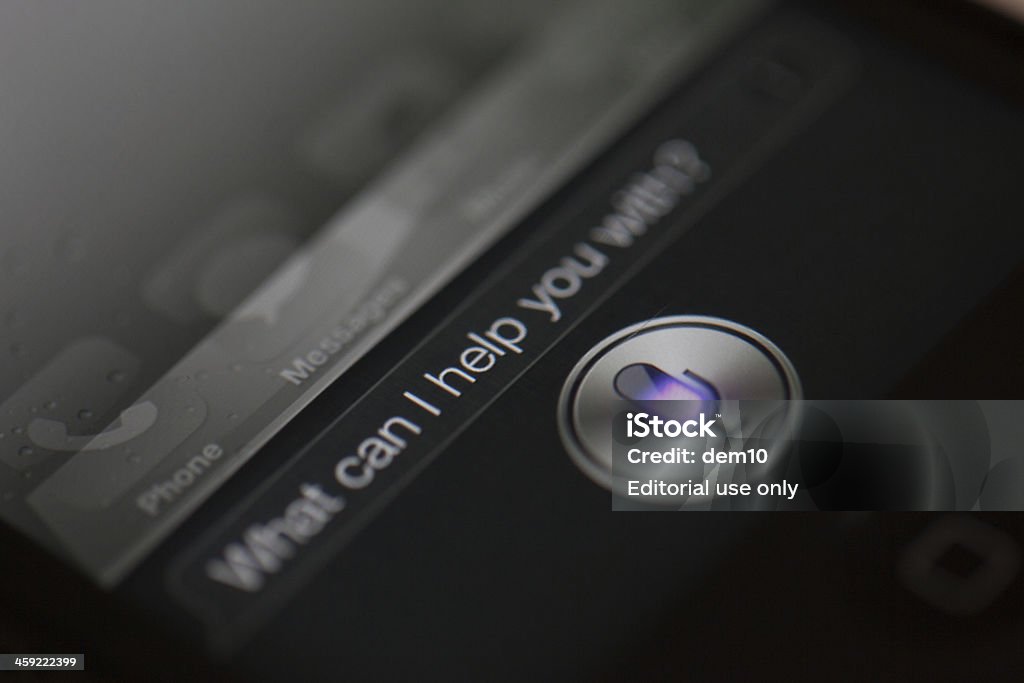 Siri - Royalty-free Telefone Inteligente Foto de stock