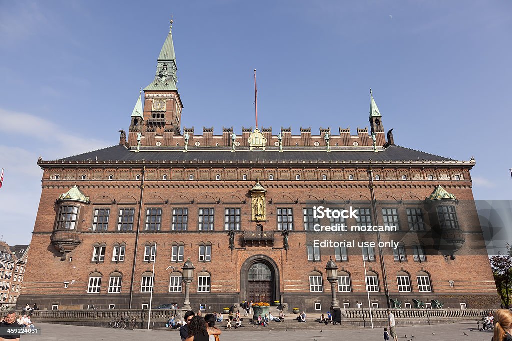 Copenhaga City Hall - Royalty-free Admirar a Vista Foto de stock