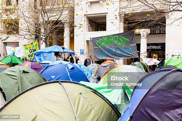 Occupy London Stock Exchange Stock Photo - Download Image Now - Camping, Protest, Activist