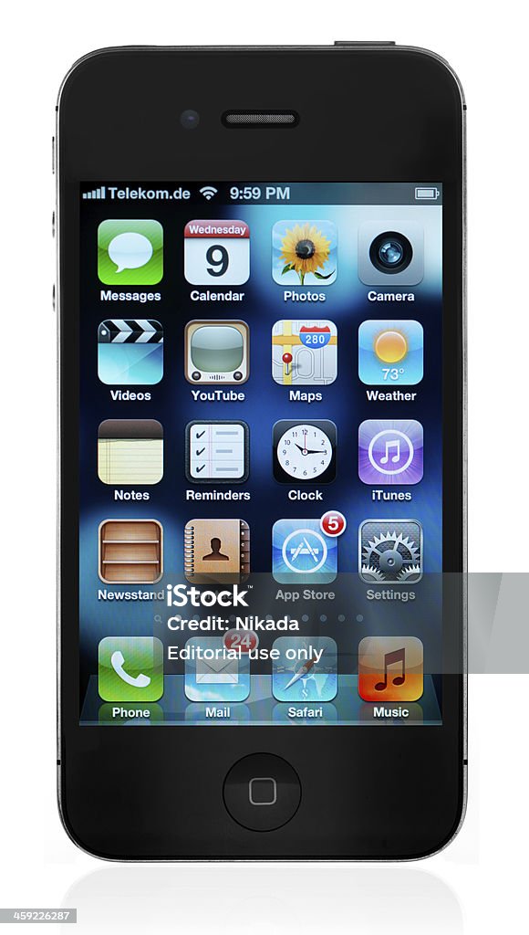 Apple iPhone 4S - Foto de stock de Aparato de telecomunicación libre de derechos