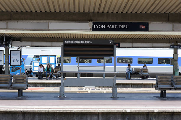 Lyon Part Dieu Station stock photo