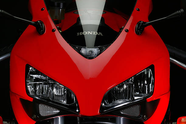 Honda esporte bicicleta frente close-up. - foto de acervo