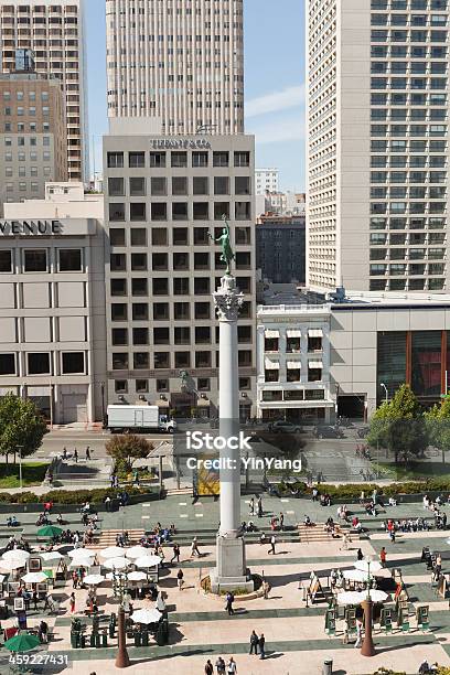 San Francisco Panoramę Z Union Square Dzielnicy Finansowej I Sprzedaży - zdjęcia stockowe i więcej obrazów Biznes