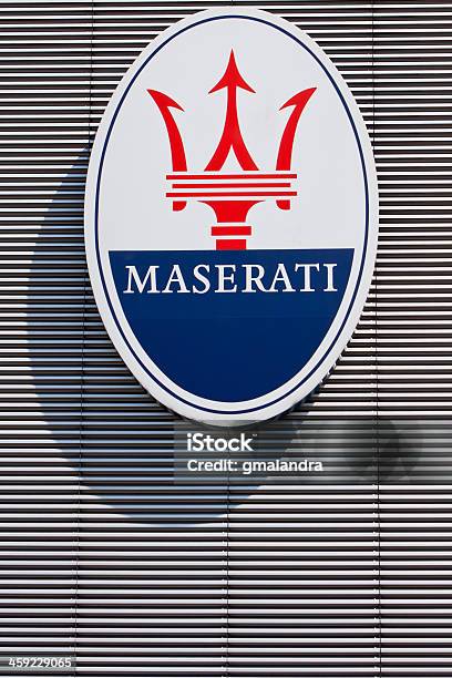 Maserati Logo Stock Photo - Download Image Now - Maserati, Logo, Car