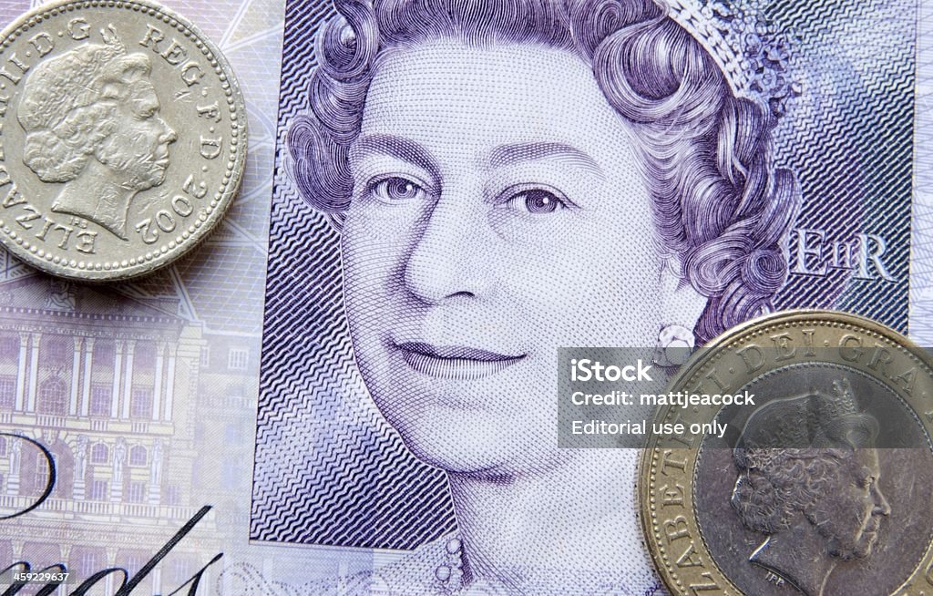 Moneda británica - Foto de stock de Moneda libre de derechos
