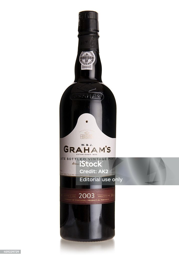 Graham s tarde Engarrafada vintage Vinho do Porto - Royalty-free Garrafa Foto de stock